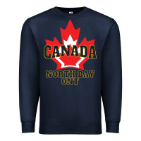 Navy north bay ontario on a cool Premium Sweatshirt - linhVisuals