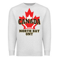 Oatmeal Heather north bay ontario on a cool Premium Sweatshirt - linhVisuals
