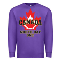 Purple north bay ontario on a cool Premium Sweatshirt - linhVisuals