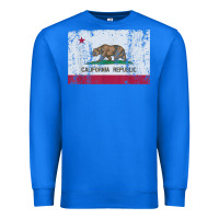 True Royal california flag womens mens heavy distressed vintage gift t shirt Premium Sweatshirt - linhVisuals