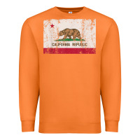 Carrot california flag womens mens heavy distressed vintage gift t shirt Premium Sweatshirt - linhVisuals