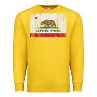 Lemon california flag womens mens heavy distressed vintage gift t shirt Premium Sweatshirt - linhVisuals