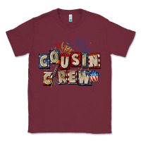 Burgundy Cousin crew 4th of july Classic Tee - CowGirlArtShop