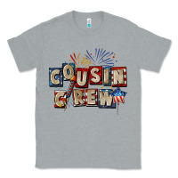 Heather Grey Cousin crew 4th of july Classic Tee - CowGirlArtShop