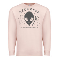 Pale Pink neck deep clässic Premium Sweatshirt - linhVisuals