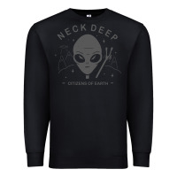 Black neck deep clässic Premium Sweatshirt - linhVisuals