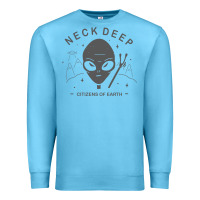 Ocean Blue neck deep clässic Premium Sweatshirt - linhVisuals