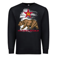 Black california republic communist kalifornia t shirt Premium Sweatshirt - linhVisuals