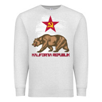 Oatmeal Heather california republic communist kalifornia t shirt Premium Sweatshirt - linhVisuals