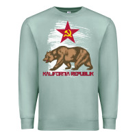 Seafoam california republic communist kalifornia t shirt Premium Sweatshirt - linhVisuals