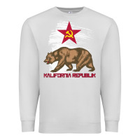 Dove Grey california republic communist kalifornia t shirt Premium Sweatshirt - linhVisuals