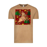 Vintage Camel christmas nails and trees with leopard and plaid seamless pattern bbs Vintage Tee - BundleAndBundleShop