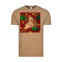 Vintage Coffee christmas nails and trees with leopard and plaid seamless pattern bbs Vintage Tee - BundleAndBundleShop