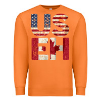 Carrot canada us eh american canadian flag vintage america colors patriotic g Premium Sweatshirt - linhVisuals