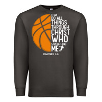 Smoke christian basketball i can do all things through christ philippians 41 Premium Sweatshirt - linhVisuals