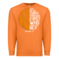 Carrot christian basketball i can do all things through christ philippians 41 Premium Sweatshirt - linhVisuals