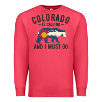 Cardinal colorado is calling and i must go state flag with wild bear Premium Sweatshirt - linhVisuals