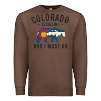 Chestnut colorado is calling and i must go state flag with wild bear Premium Sweatshirt - linhVisuals