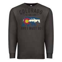 Smoke colorado is calling and i must go state flag with wild bear Premium Sweatshirt - linhVisuals