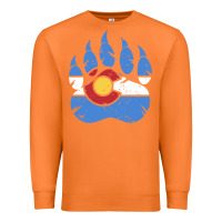 Carrot colorado state flag bear paw print pocket place Premium Sweatshirt - linhVisuals