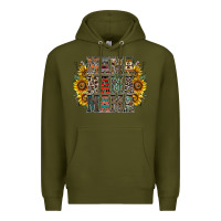 Army Green mama sunflower western Premium Hoodie - RacoonDesign