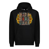 Black mama sunflower western Premium Hoodie - RacoonDesign