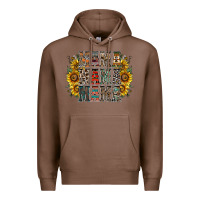 Chestnut mama sunflower western Premium Hoodie - RacoonDesign
