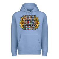 Colony Blue mama sunflower western Premium Hoodie - RacoonDesign