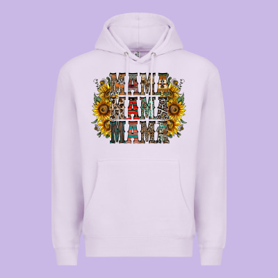 Mama Sunflower Western Premium Hoodie Designed By Racoondesign