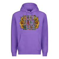 Purple mama sunflower western Premium Hoodie - RacoonDesign