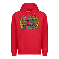 Red mama sunflower western Premium Hoodie - RacoonDesign