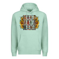 Seafoam mama sunflower western Premium Hoodie - RacoonDesign
