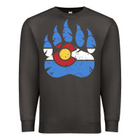 Smoke colorado state flag bear paw print pocket place Premium Sweatshirt - linhVisuals