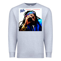 Heather Grey buju banton reggae Premium Sweatshirt - linhVisuals