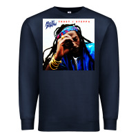 Navy buju banton reggae Premium Sweatshirt - linhVisuals