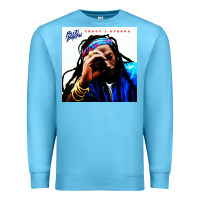 Ocean Blue buju banton reggae Premium Sweatshirt - linhVisuals
