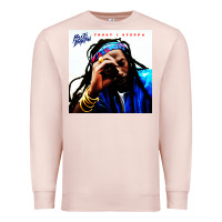 Pale Pink buju banton reggae Premium Sweatshirt - linhVisuals
