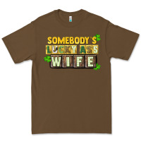 Cacao St. Patrick's Somebody's lucky ass wife Premium Tee - CowGirlArtShop