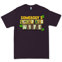 Plum St. Patrick's Somebody's lucky ass wife Premium Tee - CowGirlArtShop