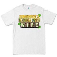 White St. Patrick's Somebody's lucky ass wife Premium Tee - CowGirlArtShop