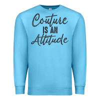 Ocean Blue couture is an attitude inspirational fashion quote cute lettering text Premium Sweatshirt - linhVisuals