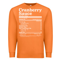 Carrot cranberry sauce nutrition facts funny thanksgiving christmas food nutr Premium Sweatshirt - linhVisuals