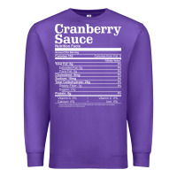 Purple cranberry sauce nutrition facts funny thanksgiving christmas food nutr Premium Sweatshirt - linhVisuals