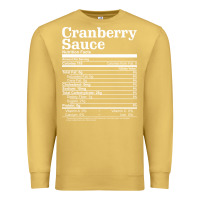 Antique Gold cranberry sauce nutrition facts funny thanksgiving christmas food nutr Premium Sweatshirt - linhVisuals