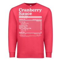Cardinal cranberry sauce nutrition facts funny thanksgiving christmas food nutr Premium Sweatshirt - linhVisuals