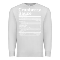 Dove Grey cranberry sauce nutrition facts funny thanksgiving christmas food nutr Premium Sweatshirt - linhVisuals