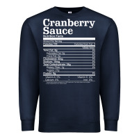 Navy cranberry sauce nutrition facts funny thanksgiving christmas food nutr Premium Sweatshirt - linhVisuals