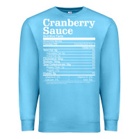 Ocean Blue cranberry sauce nutrition facts funny thanksgiving christmas food nutr Premium Sweatshirt - linhVisuals