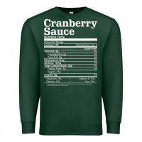 Sports Green cranberry sauce nutrition facts funny thanksgiving christmas food nutr Premium Sweatshirt - linhVisuals