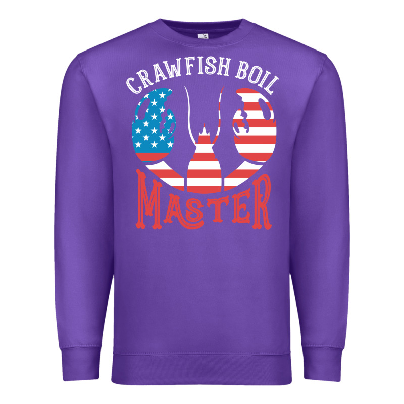 Crawfish Boil Master American  Flag Us Big Red Lobster Design Premium Sweatshirt by linhVisuals | Teevron